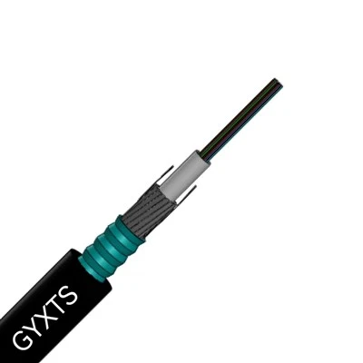 Hlau daim kab xev PE Bonded Sheath Loose Tube Optical Fiber Cable